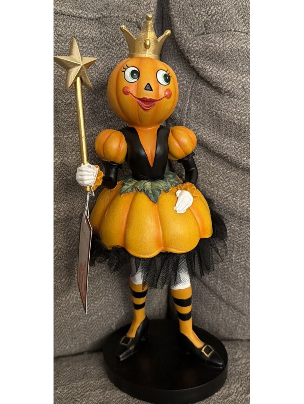 NEW Hallow Home Pumpkin Queen Figurine 12"